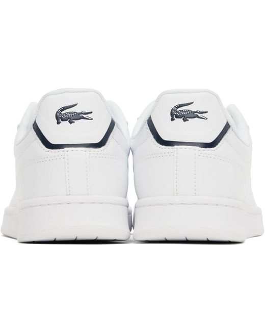 Lacoste Black White Carnaby Pro Leather Sneakers for men