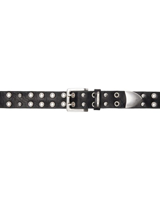 メンズ Our Legacy ブラック Studded Double Tongue ベルト Black