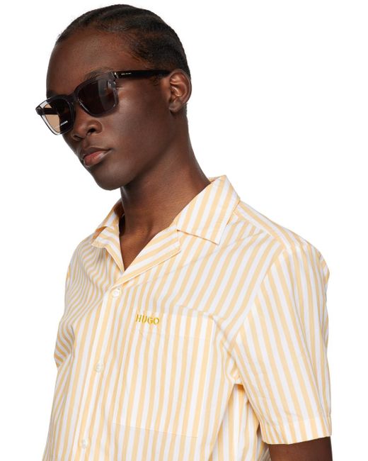 Marc Jacobs Black Gray Square Sunglasses for men