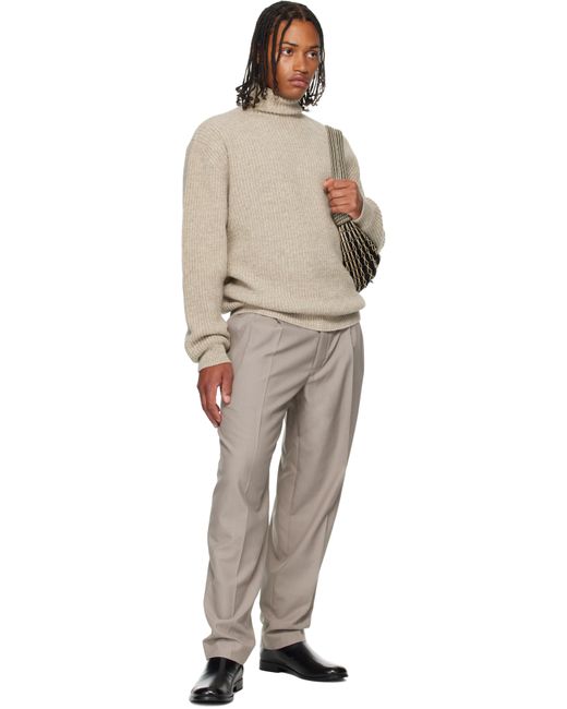Lemaire Natural High Neck Sweater for men