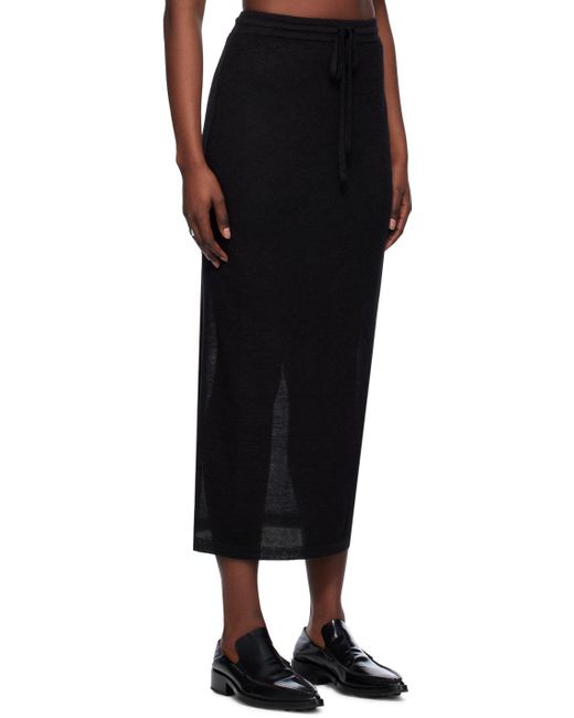 Lauren Manoogian Black Layer Maxi Skirt