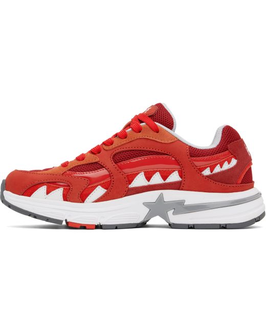 A Bathing Ape Red Shark Sta Korea M1 Sneakers for men