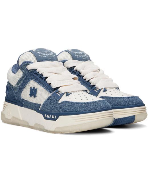 【大人気】AMIRI Vintage Denim MA-1 スニーカー Vintage Denim Ma-1 Sneaker Washed Indigo | The Webster