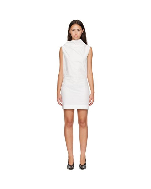 Khaite White Off- Astor Minidress