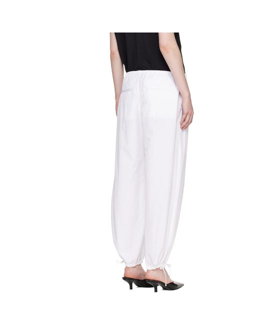 Totême Black Drawstring Cotton Trousers