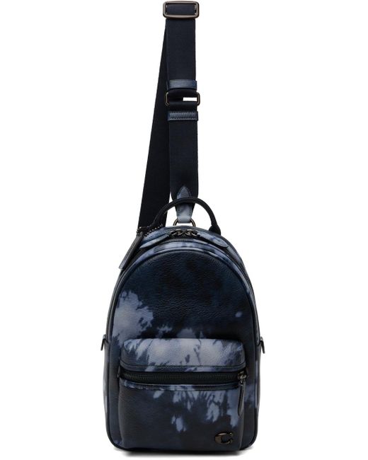 メンズ COACH ネイビー Charter Pack バッグ Black