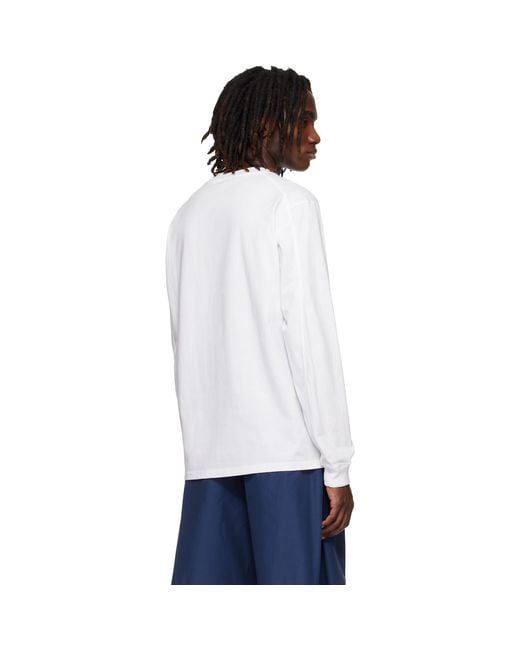 Arc'teryx White Kragg Cotton Ls T-Shirt for men