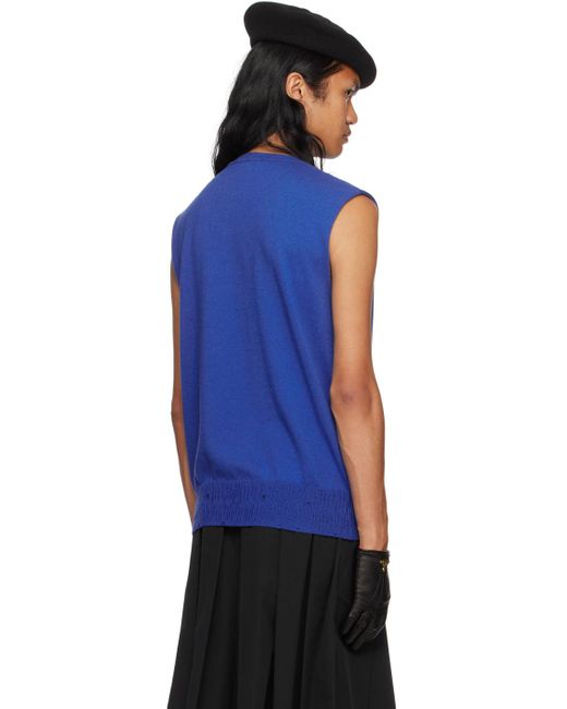 Vivienne Westwood Blue Printed Vest for men
