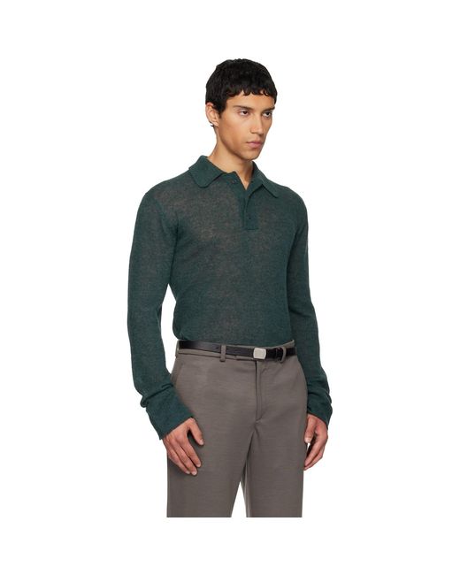 Rier Multicolor Alpaca & Silk Polo for men