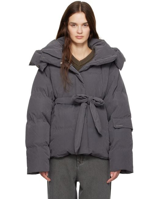 Holzweiler Black Steilia Brushed Down Jacket