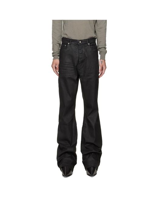 Rick Owens Black Tower Bolan Bootcut Jeans for men