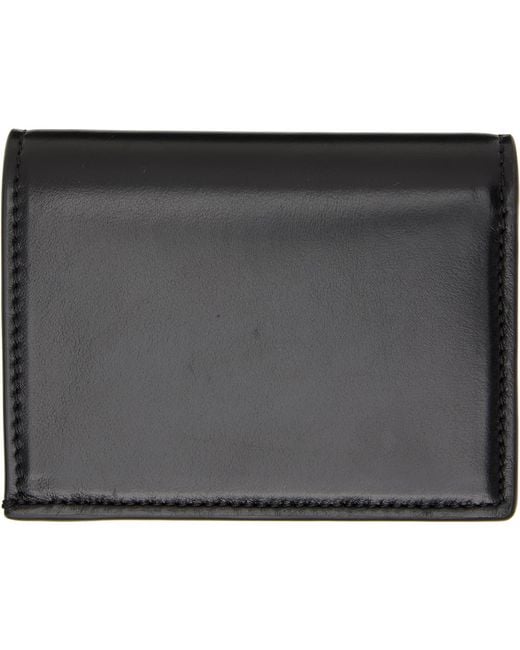 Versace Black Emblème Leather Wallet