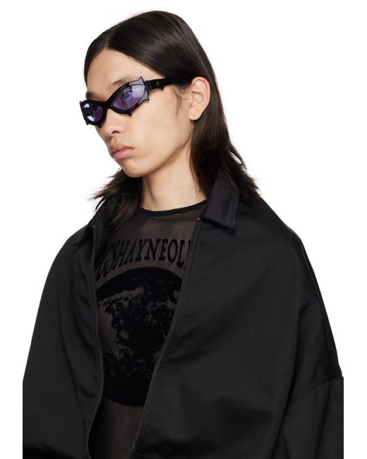 メンズ MAUSTEIN ブラック Spike サングラス Black