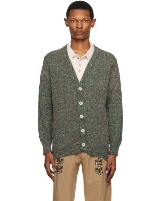 Howlin' By Morrison Green Crystal Cardigan for men