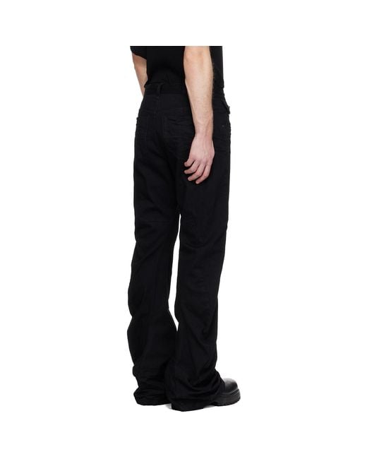 Julius Black Paneled Curved Seam Jeans for men