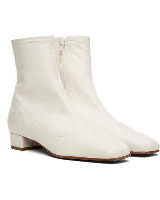 By Far Black Este Leather Ankle Boots