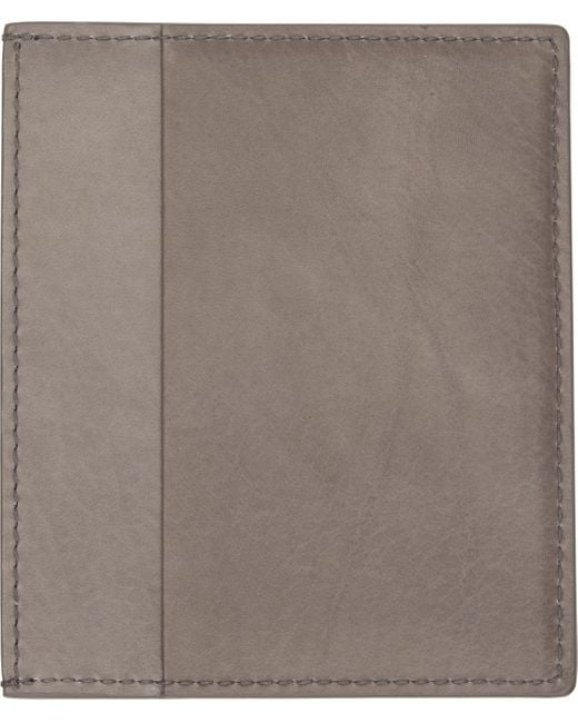 Rick Owens Gray Concordians Square Card Holder for men