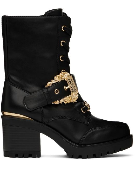 Versace Black Mia Baroque Boots