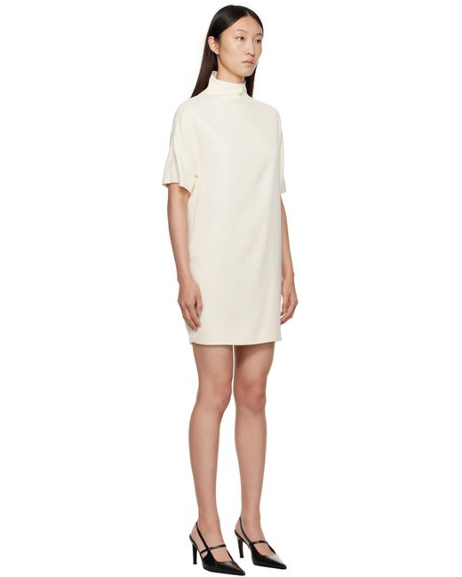 Loulou de Saison Black Off- Elton Short Sleeves Minidress