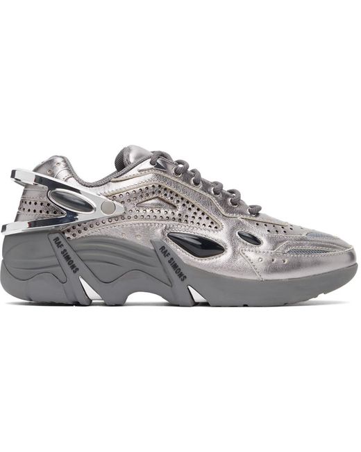 raf simons silver sneakers