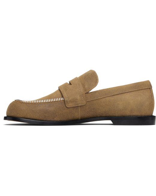 J.W. Anderson Black Tan Biker Loafers