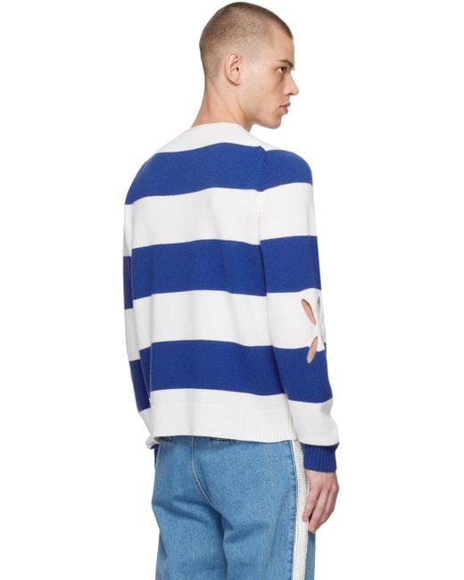 STEFAN COOKE Rugby Long Sleeve Polo in Blue for Men | Lyst