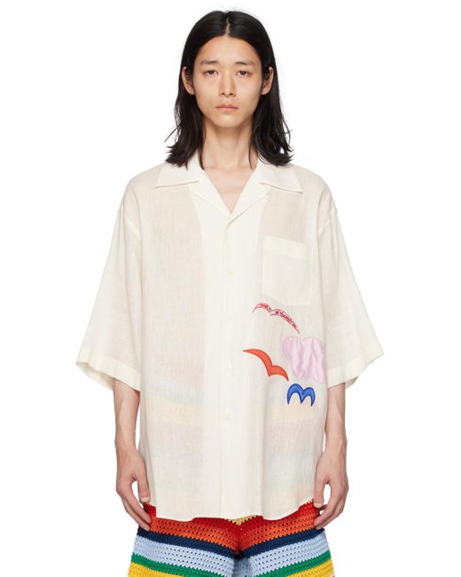Marni White Patch Shirt for men