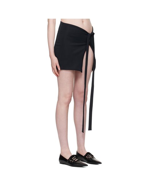 Jade Cropper Black Button Miniskirt