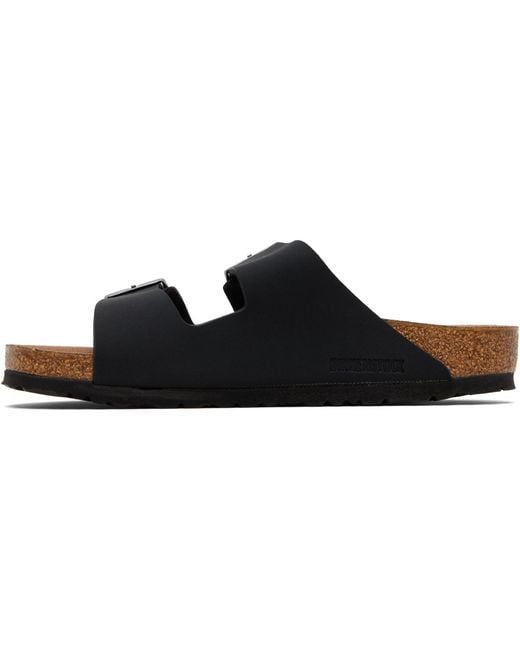 Birkenstock Black Regular Arizona Vegan Sandals for men