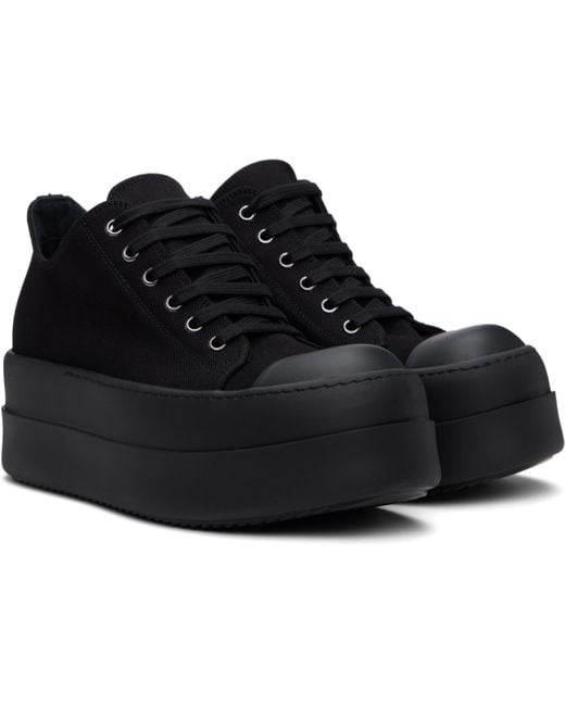 【RICKOWENS】DRKSHDW Hollywood Double Bumper Low Sneaks Double Bumper Low Sneaks - Natural / Milk in White - The Shelter