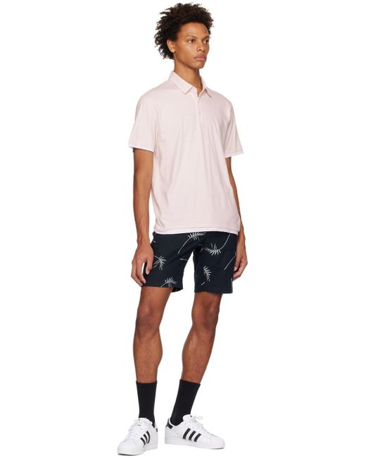 Vince Black Pink Layered Polo for men