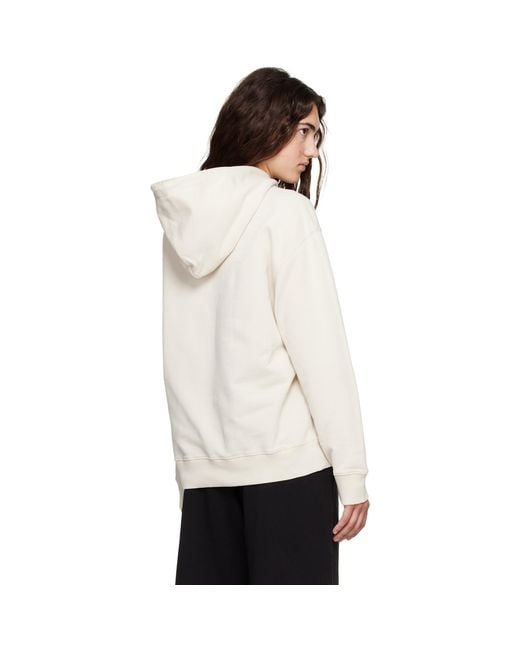 MM6 by Maison Margiela White Off- Mannequin-Print Hoodie
