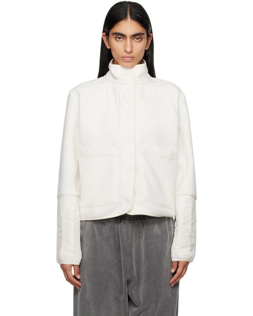 The North Face White Off- Cragmont Fleece Jacket
