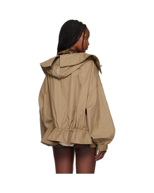 Dries Van Noten Brown Hooded Jacket