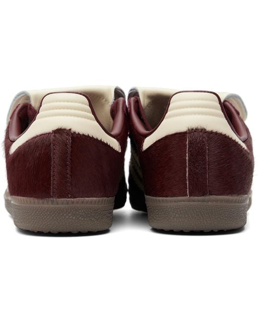 Adidas Originals Black Burgundy Samba Lt Sneakers for men