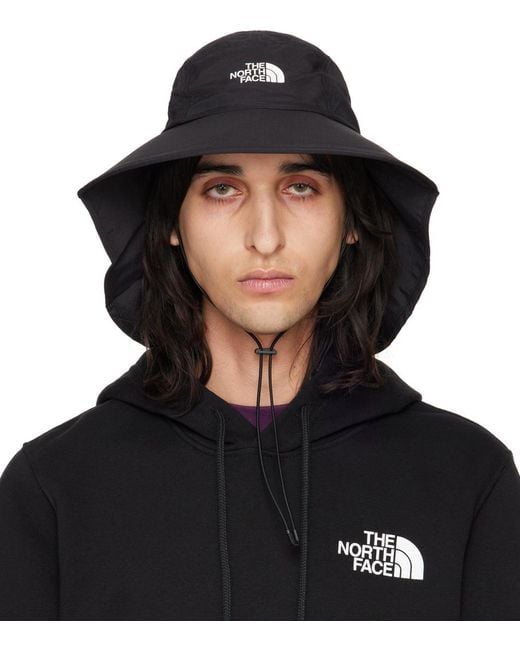 The North Face Black Horizon Mullet Brimmer Bucket Hat for men