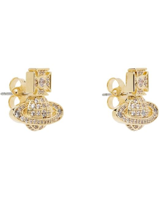 Vivienne Westwood Black Carmela Bas Relief Earrings
