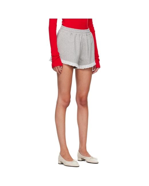 Ganni Red Isoli Shorts