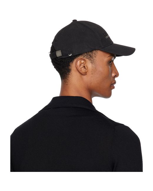 Random Identities Black 'Sponsored' Baseball Cap for men