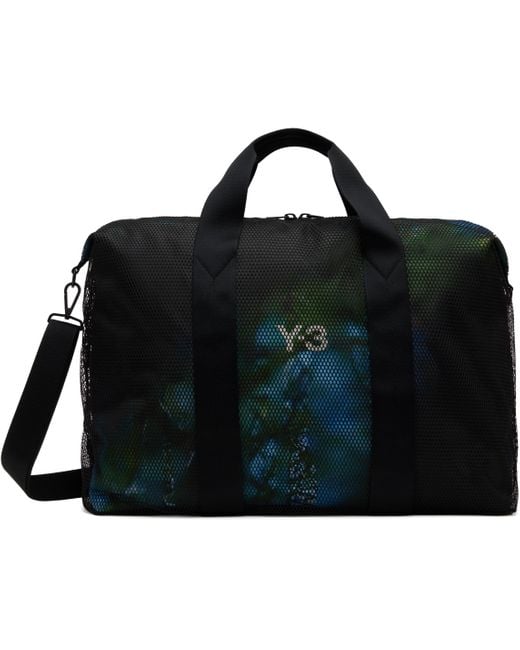 【関税込み】Y-3 ブラック Weekender メッシュ ダッフルバッグ メンズ Y-3 ブラック Weekender メッシュ ダッフルバッグ
