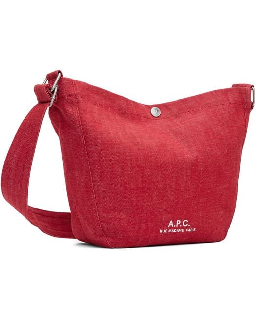 A.P.C. Red Journal Small Satchel for men
