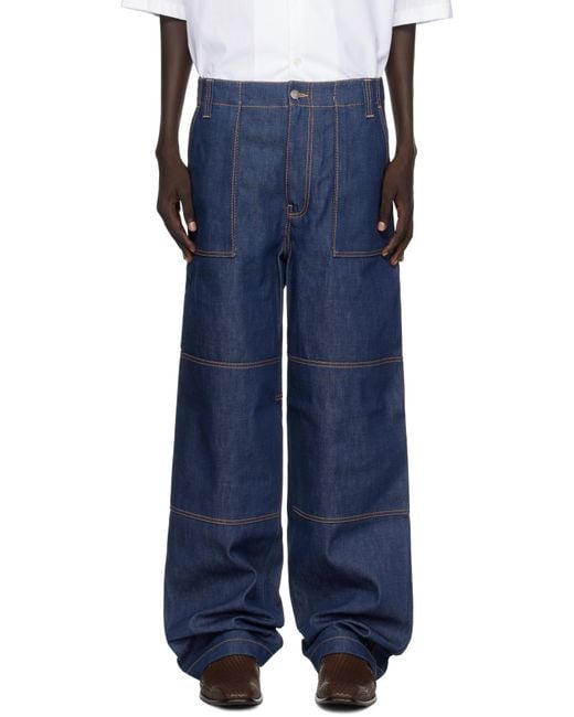 メンズ Acne ブルー デニムパンツ Blue