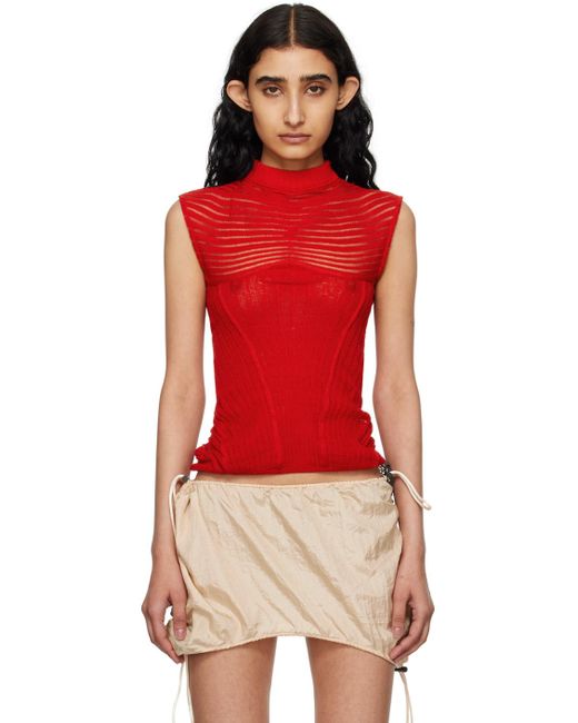 Isa Boulder Red Ssense Exclusive Calm Tank Top