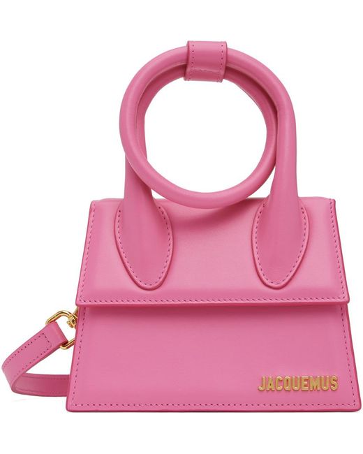 Jacquemus Pink Le Papier 'le Chiquito Noeud' Bag