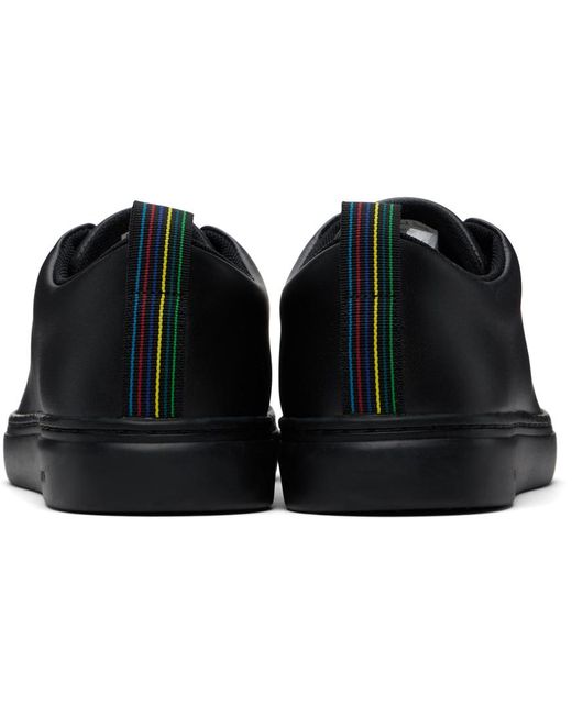 PS by Paul Smith Black Leather Lee Sneakers for men