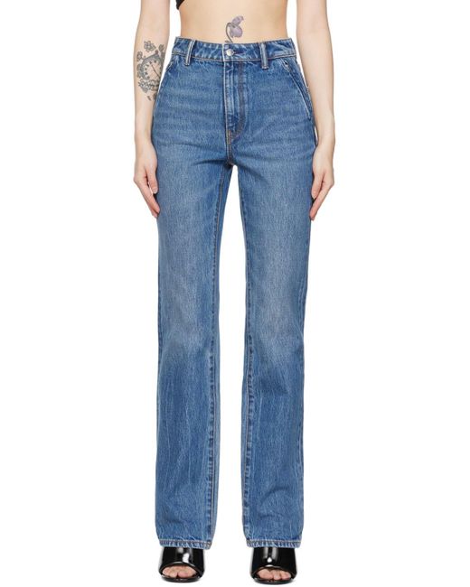 Alexander Wang Blue High-rise Jeans