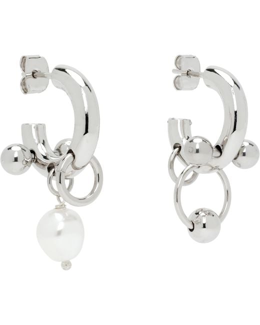 Justine Clenquet Black Lisa Earrings