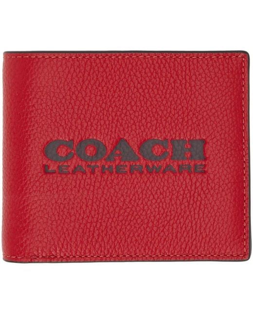 COACH Red 3-in-1 Wallet for men