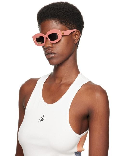 Loewe Pink Screen Sunglasses in Black | Lyst UK