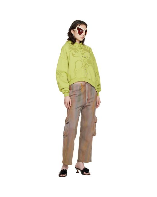 Collina Strada Yellow Wave Hem Hoodie